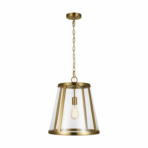 Feiss 1-LT Harrow Pendant - Burnished Brass - P1289BBS