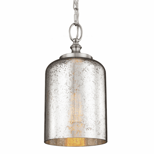 Feiss 1-LT Hounslow Mini-Pendant - Brushed Steel - P1320BS