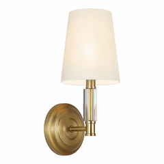Feiss 1-LT Lismore Wall Sconce - Burnished Brass - WB1717BBS Feiss 1-LT Lismore Wall Sconce - Burnished Brass - WB1717BBS