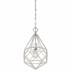Feiss 1-LT Marquise Mini-Pendant - Silver - P1313SLV Feiss 1-LT Marquise Mini-Pendant - Silver - P1313SLV