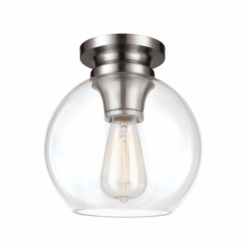 Feiss 1-LT Tabby Flush Mount - Brushed Steel - FM403BS