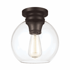 Feiss 1-LT Tabby Flush Mount - Oil Rubbed Bronze - FM403ORB