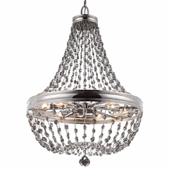 Feiss 12-LT Malia Chandelier - Polished Nickel - F2914/12PN
