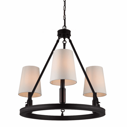 Feiss 3-LT Lismore Chandelier - Oil Rubbed Bronze - F2921/3ORB