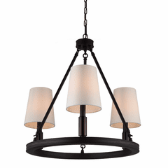 Feiss 3-LT Lismore Chandelier - Oil Rubbed Bronze - F2921/3ORB Feiss 3-LT Lismore Chandelier - Oil Rubbed Bronze - F2921/3ORB