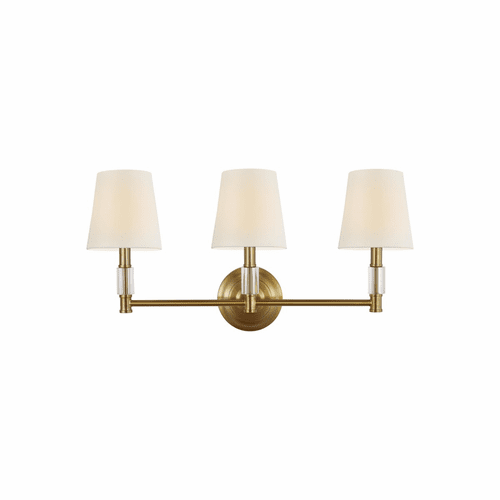 Feiss 3-LT Lismore Vanity Strip - Burnished Brass - VS43003-BBS