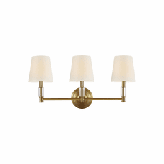 Feiss 3-LT Lismore Vanity Strip - Burnished Brass - VS43003-BBS