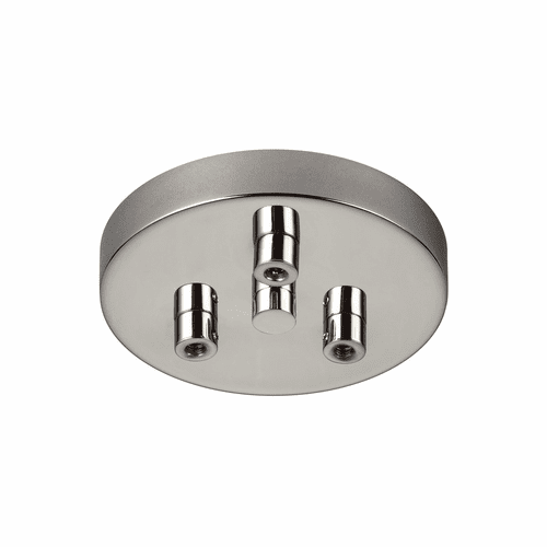 Feiss 3-LT Multi-Port Canopy With Swag Hooks - Polished Nickel - MPC03PN