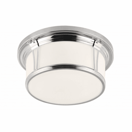 Feiss 3-LT Woodward Flush Mount - Nickel - FM389PN