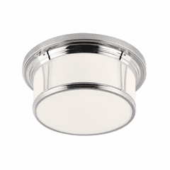 Feiss 3-LT Woodward Flush Mount - Nickel - FM389PN