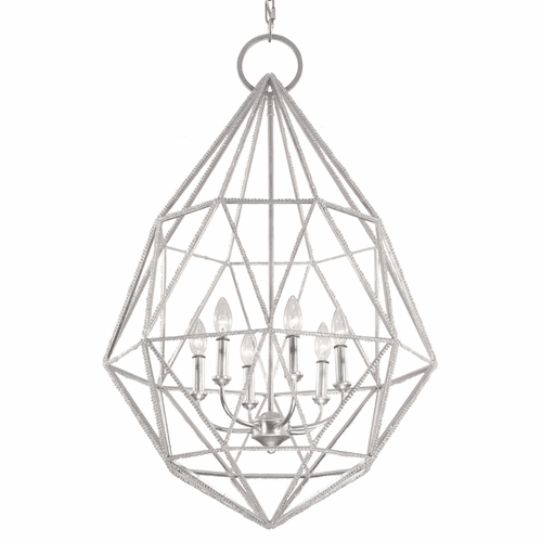 Feiss 6-LT Marquise Chandelier - Silver - F2942/6SLV