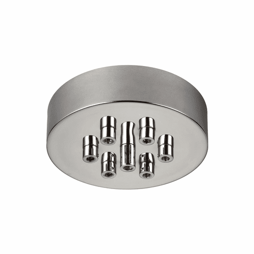 Feiss 7-LT Multi-Port Canopy With Swag Hooks - Polished Nickel - MPC07PN