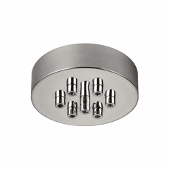 Feiss 7-LT Multi-Port Canopy With Swag Hooks - Polished Nickel - MPC07PN