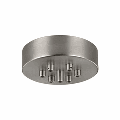 Feiss 7-LT Multi-Port Canopy With Swag Hooks - Satin Nickel - MPC07SN