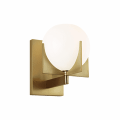 Feiss Abbott 1-LT Wall Sconce - Burnished Brass - VS2461BBS