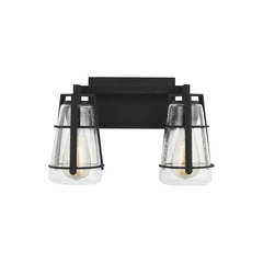 Feiss Adelaide 2-LT Vanity - Midnight Black - VS2472MBK