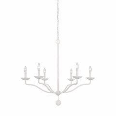 Feiss Annie 6-LT Chandelier - Plaster White - F3130/6PSW