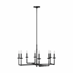 Feiss Ansley 8-LT Chandelier - Aged Iron - F3291/8AI