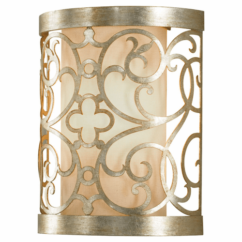 Feiss Arabesque 1-LT Sconce - Silver Leaf Patina - WB1485SLP