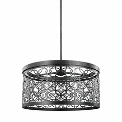 Feiss Arramore 18 Inch Outdoor LED Pendant - Zinc - F3097/1DWZ-LED Feiss Arramore 18 Inch Outdoor LED Pendant - Zinc - F3097/1DWZ-LED