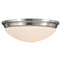 Feiss Barrington 2-LT Indoor Flush Mount - Brushed Steel - FM272BS