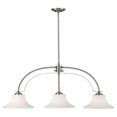 Feiss Barrington 3-LT Island Light - Brushed Steel - F2248/3BS Feiss Barrington 3-LT Island Light - Brushed Steel - F2248/3BS