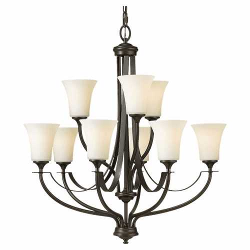 Feiss Barrington 9-LT Multi-Tier Chandelier - Oil Rubbed Bronze - F2253/6+3ORB