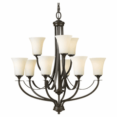 Feiss Barrington 9-LT Multi-Tier Chandelier - Oil Rubbed Bronze - F2253/6+3ORB