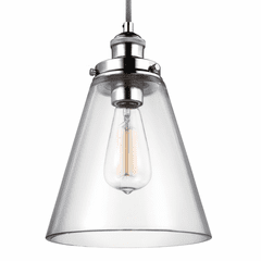 Feiss Baskin 1-LT Pendant - Polished Nickel - P1348PN
