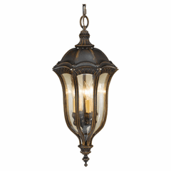 Feiss Baton Rouge 4-LT Outdoor Pendant - Walnut - OL6012WAL