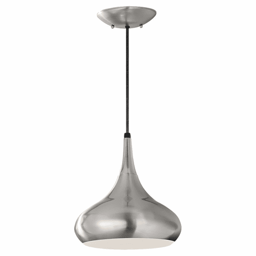 Feiss Belle 1-LT Mini-Pendant - Brushed Steel - P1253BS
