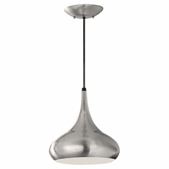 Feiss Belle 1-LT Mini-Pendant - Brushed Steel - P1253BS