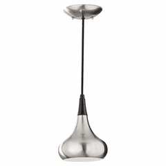 Feiss Belle 1-LT Mini-Pendant - Brushed Steel - P1254BS