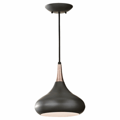 Feiss Belle 1-LT Mini-Pendant - Dark Bronze - P1253DBZ
