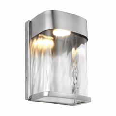 Feiss Bennie 1-LT LED Outdoor Wall Lantern - Painted Brushed Steel - OL14100PBS-L1
