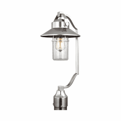 Feiss Boynton 1-LT Outdoor Post Lantern - Painted Brushed Steel - OL13907PBS