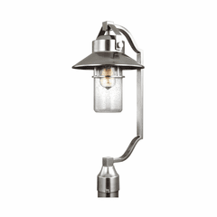 Feiss Boynton 1-LT Outdoor Post Lantern - Painted Brushed Steel - OL13908PBS