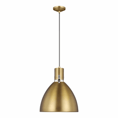 Feiss Brynne 1-LT LED Pendant - Burnished Brass - P1442BBS-L1