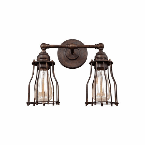 Feiss Calgary 2-LT Bath Vanity - Parisian Bronze - VS24002PRZ