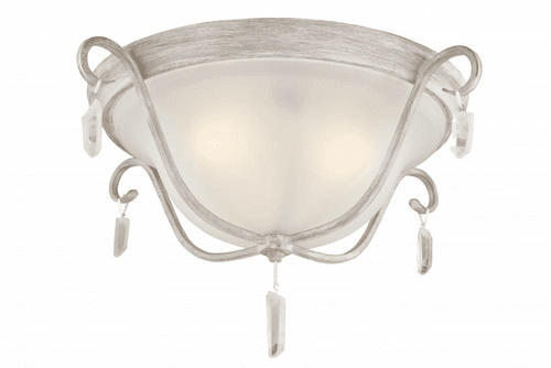 Feiss Caprice 3-Bulb Chalk Washed Flushmount - FM398CHKW