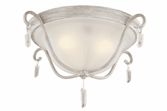 Feiss Caprice 3-Bulb Chalk Washed Flushmount - FM398CHKW