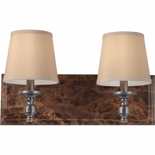 Feiss Carrollton 2-Bulb Plated Oil Rubbed Bronze Vanity Strip - VS34002-PORB