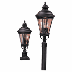 Feiss Castle 3-LT Post - Black - OL1907BK