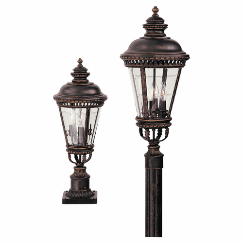 Feiss Castle 3-LT Post - Grecian Bronze - OL1907GBZ