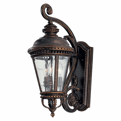 Feiss Castle 3-LT Wall Lantern - Grecian Bronze - OL1901GBZ