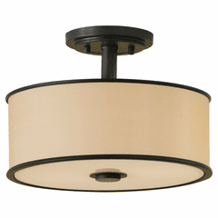Feiss Casual Luxury 2-LT Indoor Semi-Flush Mount - Bronze - SF251DBZ