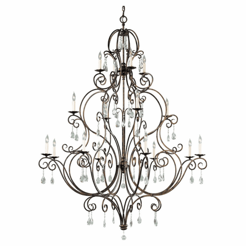Feiss Chateau 16-LT Multi-Tier Chandelier - Mocha Bronze - F2110/8+4+4MBZ