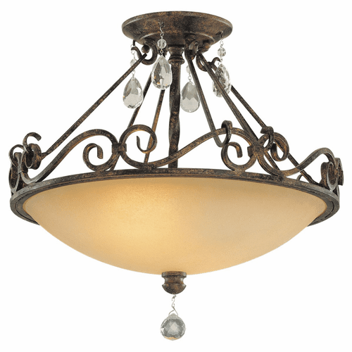 Feiss Chateau 2-LT Indoor Semi-Flush Mount - Mocha Bronze - SF190MBZ