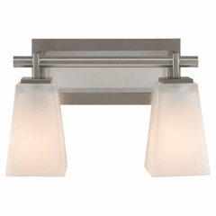 Feiss Clayton 2-LT Vanity - Brushed Steel - VS16602-BS