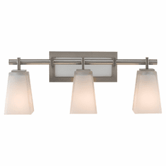 Feiss Clayton 3-LT Vanity - Brushed Steel - VS16603-BS
